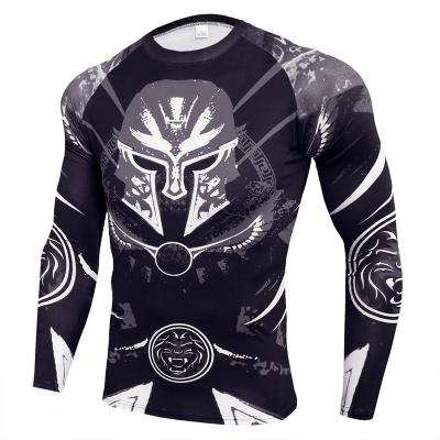 China Anti-Wrinkle Customize Your Own Graphic Fitness T-Shirt Compression Shirt for sale