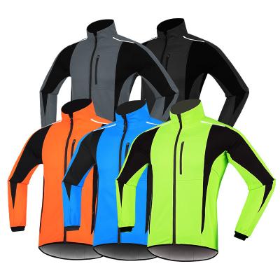 China Breathable Composite Waterproof Fleece Warm Top Windproof Winter Cycling Thick Bike Mens Riding Sports Jackets for sale