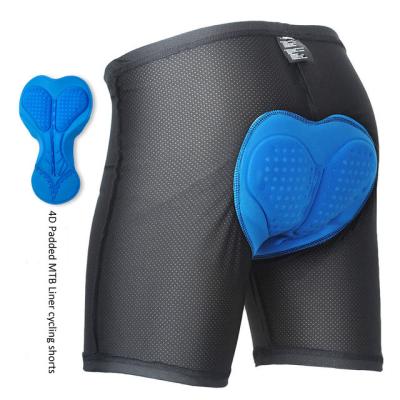 China Breathable Sports 4D Padded Bike MTB Liner Shorts Men Underwear Sport Cycling Cycle for sale