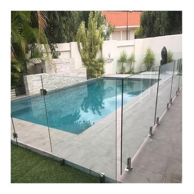 China Modern New Design Pool Barrier Swimming Glass Balustrade Fencing Panels Made in China for sale