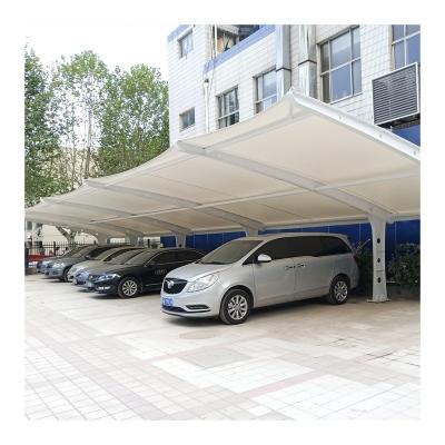 China Outdoor Customized Steel Shelter Parking Lot Metal Garage For Car Shed Canopy for sale