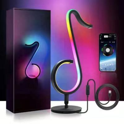 China New Modern RGB Table Lamp Wall Lamp Game Room Decoration Rhythm Led Spotlight Light With Remote Control for sale