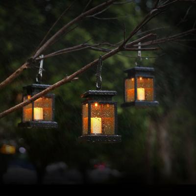 China Outdoor Decorative 1300mAh Outdoor Garden Decoration Led Solar Garden Light Hanging Solar Candle Light for sale