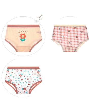 China Anti-Bacterial High Quality cotton underwear children underwear girl school kids underwear for wholesale panties briefs for sale