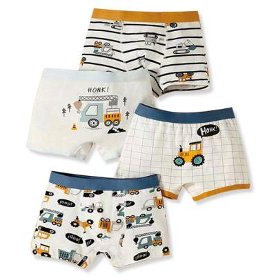 China Breathable Hot Sale New Design Cartoon Print Brief Cotton High Quality Kids Underwear for sale