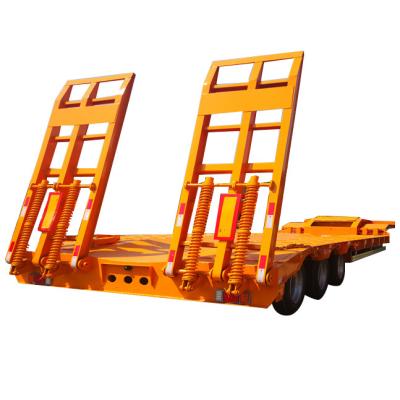 China Lowbed Trailers 3 Axles Gooseneck Frame Lowbed Semi Trailer 23220*3600*2750mm Customizable for sale