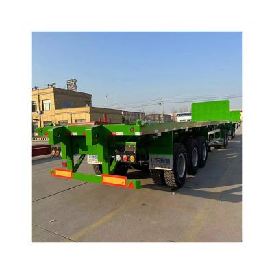 China Heavy Load Double Interlink 40ft Container Semi Trailer with Air suspension for sale