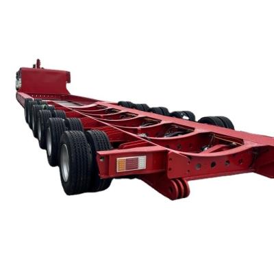 China 13T 7-Axle 20ft 40ft Container Chassis with Gooseneck Skeleton Truck Frame Semi-Trailer for sale