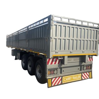 China Cattle Enclosed Semi-Trailer 40ft 40-60tons Cargo Trailer with Stake Fence in Ghana for sale