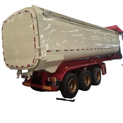 China Semi-Trailer 3 Axle Tank Semi-Trailer for Transporting Powder Material Semi-Trailer for sale