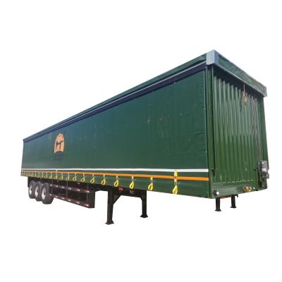 China Truck Trailer with Optional Customers Van Box Semi Trailer Curtain Side for sale