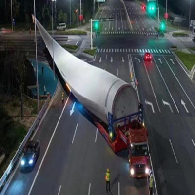 China Extendable Low Bed Semi Trailer for Wind Turbine Blades Transport 13T 14T 16T 18T Axle for sale