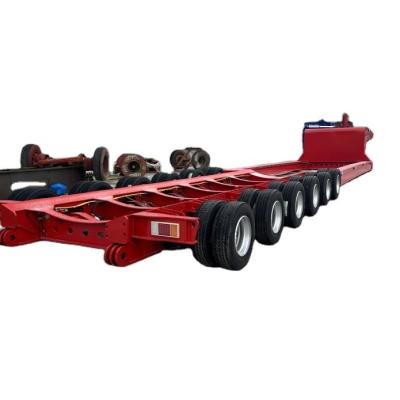 China Retractable Flatbed Trailer for Wind Turbine Blade and Power Equipment Transport for sale