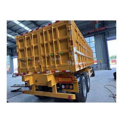 China Drawbar Flatbed Container Semi Trailer with Mechanical Suspension for sale