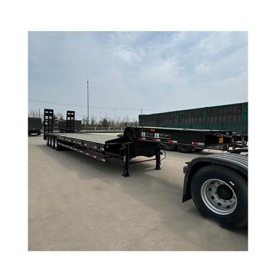 China Flatbed Semi Trailer 40 Ft Flatbed Trailer Semi Truck 13T 14T 16T 18T Axle for sale