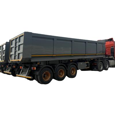 China Steel U Type End Rear Dump Truck Semi Trailer 60 Tons 70 Tons Dumper Tipper Trailer for Truck Trailer for sale