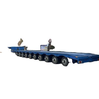 China Max Payload 30000 kg 13000*3000*1650mm Hydraulic Gooseneck Heavy Duty Low Bed Trailer for sale