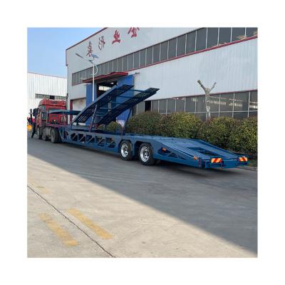 China 2 Axles Two Floor Vehicle Transport Car Carrier Trailer with Customizable Options for sale