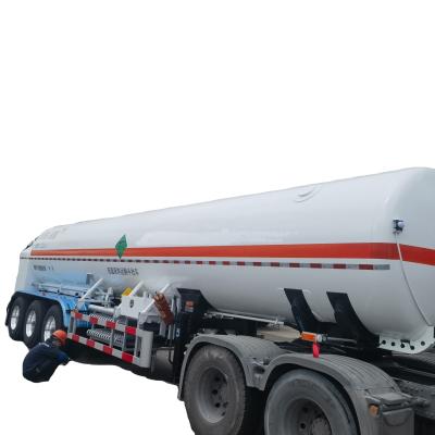 China 30 ton 61900 liter LPG-tanktrailer voor veilig vervoer van vloeibaar petroleumgas Te koop