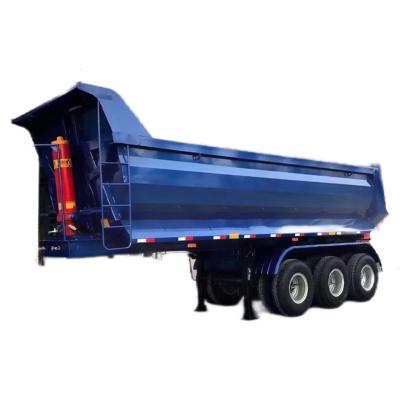 China 70T 44 Cubic Meters 5 Axle Dumper Tipper Semi Trailer for 3/4 Axle and 40 Ton Payload for sale