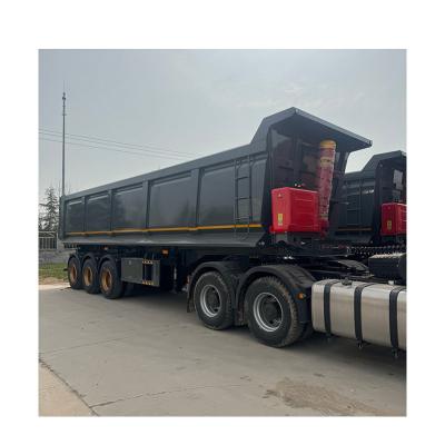 China 60 Cubic Meter End 2 Axle Tractor Tipper Trailer with 15 Workdays Production Time for sale