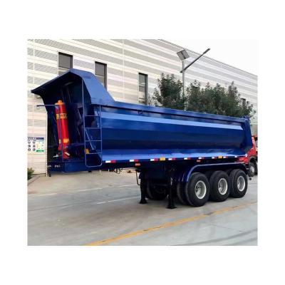 Cina 45 Cbm Dump Trailer 3 Asse 40 50 60 Tonnes Tipper Trailer Materiale in acciaio e personalizzabile in vendita