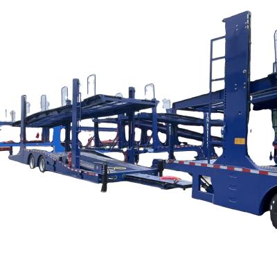 China HUAXIANG 2 Axle Light Weight Double Deck Car Carrier Semi Trailer for Car Transporting for sale