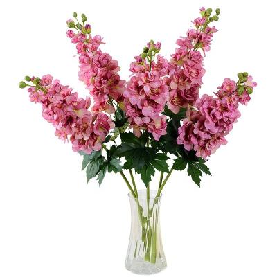 China Silk+Plastic High Quality Long Branch Plant Flower Artificial Delphinium For Home Decoration Wedding Photography Props for sale