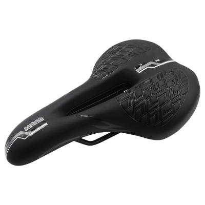 China Eco-friendly Comfortable Bicycle Saddle Seat With LED Light PVC Leather Hollow Soft Cushion Cycling Saddle for sale