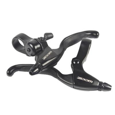 China Ultralight Aluminum Alloy Black MTB Bicycle Brake Lever Mountain Bike Road Grip 4 Fingers Left & Right With Bell V-Brake for sale