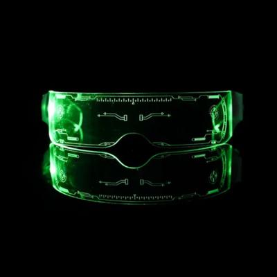 China 2020 new design acrylic luminous glasses, glowing glasses for sale