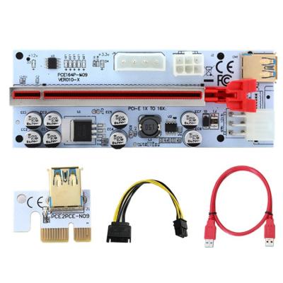 China Riser 1X-16X USB3.0 Riser Card PCI-e gpu x16 Express Riser Extender Pcie Riser Hub PCIE VER 010S for sale