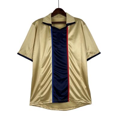 China Shirts & Tops Sublimated Club High Quality Gold Jersey Vintage Football Uniform Vintage Team Shirt Football Polo Shirt for sale