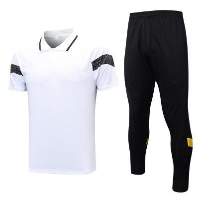 China Wholesale High Quality Sets Football Tank Top Shorts Sleeved White Mens Sports T-shirt Set Sportswear for sale