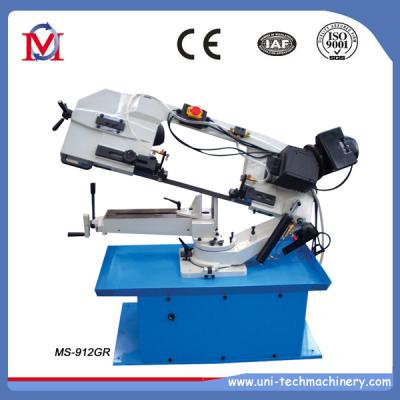 China Metal cutting band saw MS-912GR small metal cutting pivot band sawing machine for sale