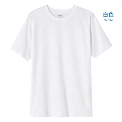 China White Breathable Gym Dry100% Cotton Custom Short Sleeve T-Shirt MOQ Single Sleeve Custom Your T-Shirts for sale