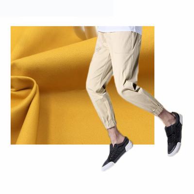 China Multicolor Brushed Sueded Spot A1095 Woven Cotton 40*16+70D Twill Spandex Fabric For Chino Pants for sale