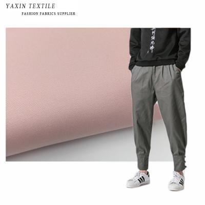 China High quality A1077 woven cotton 230gsm stretch twill twill pants fabric for khaki pants for sale