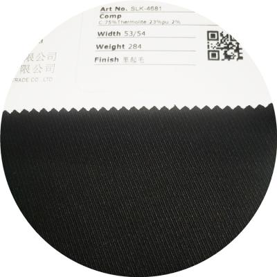 China SLK4681 Breathable SOLID WOVEN COTTON THERMOLITE SPANDEX BACK BRUSH for sale