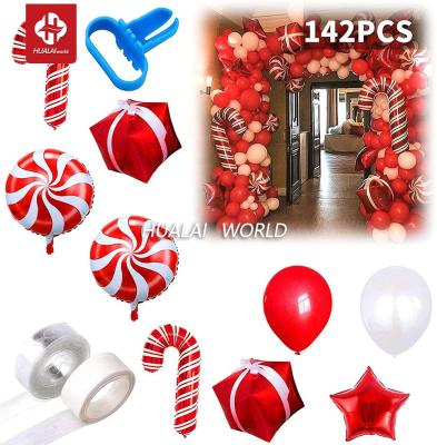 China Party 2022 Red Christmas New Year Decoration Balloon Combination Set Party Chain for sale