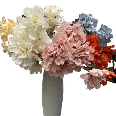 China Modern Head Ceremony Modern Main Ceremony Peony Millefeuille Peony Yarrow Peony Flower 4 DIY Flower Headdress Silk Headdress Fabric Flowers for sale