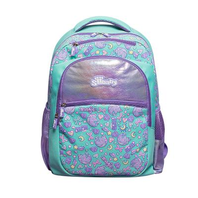 China Cheap Breathable Custom Logo Silkscreen Cartoon Unicorn Ergonomic Waterproof Backpack School Girl Kids for sale