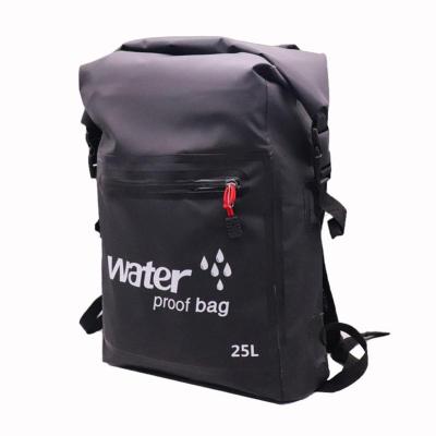 China Wholesale Travel Bag Shoulder Zipper Quality River 25L Waist Dry Bag Waterproof Backpack For Women Men for sale