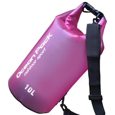 China 10L river usfull dry bag sling waterproof semi-transparent waterproof waterproof bag for wholesale for sale