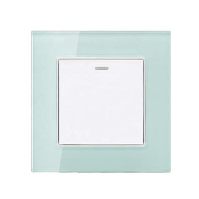 China Security Green Frame White Function 1 Band 1 Way Switch for sale