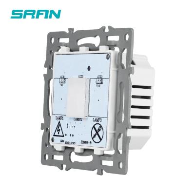 China With 1.4mm iron plate/with mounting high claw EU standard 1 way wall power indicator light touch switch SRAN FGT20-11 for sale