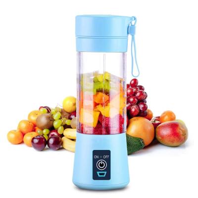 China Commercial Mini Electric 6 Blades Portable Rechargeable Fruit Juicer Professional Travel USB Blender for sale