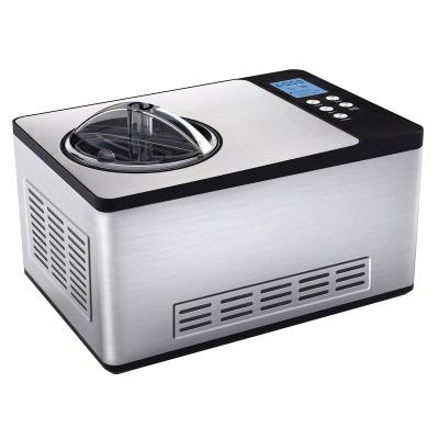 China Outdoor Automatic Mini Rolled Ice Cream Maker Home Fruit Portable Portable Soft Ice Cream Maker with LCD Display Timer for sale