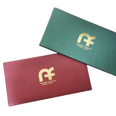 China Business.office.gift .promotion.etc custom printed gold foil business use invitation wrapping paper personal wedding greeting envelope with logo for sale