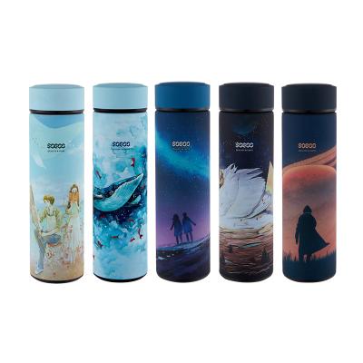 China Business Vacuum Flask Stainless Steel Insulated Tumbler With Lid Amazon Temperature Smart Led Flask for sale